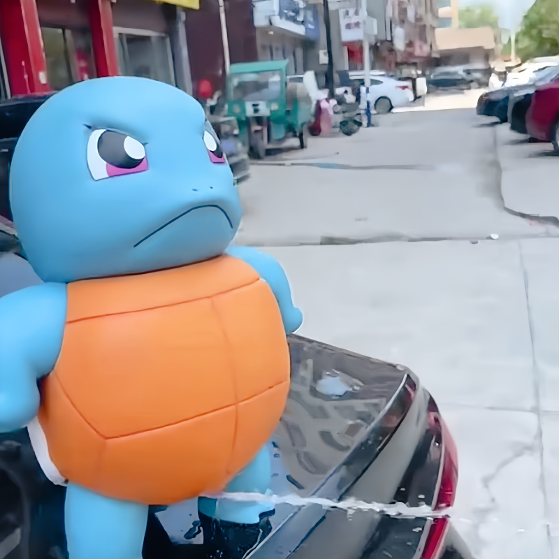 Turtle Water-Spraying Car Accessory