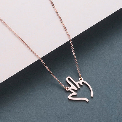 Middle Finger Necklace